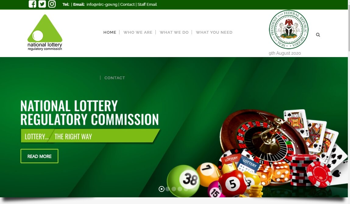 2020 08 09 17 32 59 Home National Lottery Regulatory Commission