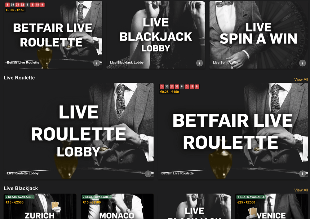 betfair livecasino