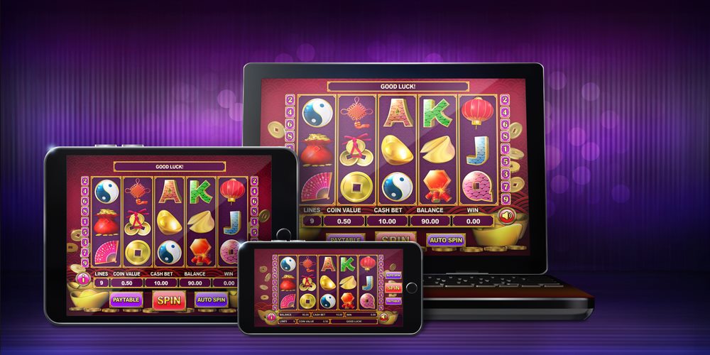 Online,Casino,Gambling,Concept,Image,Showing,An,Asian,Themed,Video